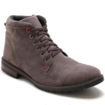 Bota Casual Masculina Cano Curto Cadarço Moderna Conforto Bota Casual Masculina Cano Curto Cadarço Moderna Conforto