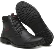 Bota casual masculina coturno adventure preto