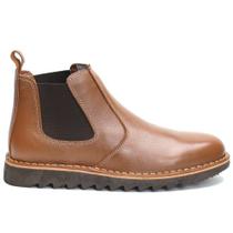 Bota Casual Masculina em Couro com Solado EVA Bota Casual Masculina em Couro com Solado EVA