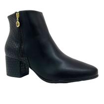 Bota Casual Modare Salto bloco Ziper Ultraconfort 7083.100