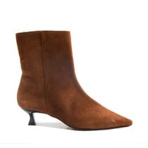 Bota Cecconello Couro Camurça Telha