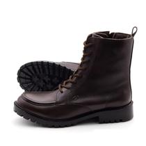 Bota Celine Cano Médio em Couro Bravvo Tabaco - 4871BT