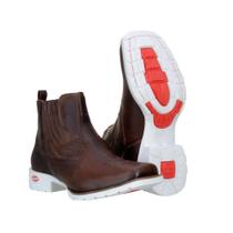 Bota Chelsea Capelli Couro Masculina Cano Baixo Lisa Casual