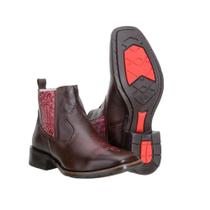 Bota Chelsea Capelli Feminina Botina Bico Quadrado Dia a Dia