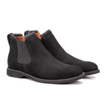 Bota Chelsea Comfort Texas Gold de Couro Preto Feminino Bota Chelsea Comfort Texas Gold de Couro Preto Feminino