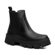 Bota Chelsea Coturno Feminina Resistente Elastico Macia Leve