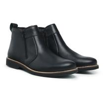 Bota Chelsea Couro Masculina Ref.: 102 floter preto Bonanza