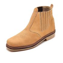 Bota Chelsea Couro Nobuck Antiderrapante Leve Confortável Bota Chelsea Couro Nobuck Antiderrapante Leve Confortável