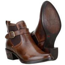 Bota Chelsea Feminina Couro Cano Curto Conforto Clássica Bota Chelsea Feminina Couro Cano Curto Conforto Clássica