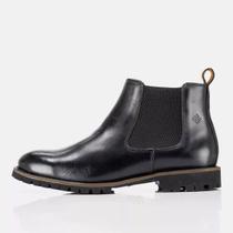 Bota Chelsea Feminina Couro Legítimo Naturale OldS Lecas - 350 - Preto
