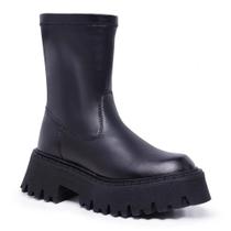 Bota Chelsea Feminina Improvizzo Salto Tratorado Conforto
