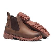 Bota Chelsea Macboot Canaã 08 Unissex Couro Premium Elástico Lateral Puxador Traseiro Palmilha EVA Solado Borracha Bota Chelsea Macboot Canaã 08 Unissex Couro Premium Elástico Lateral Puxador Traseiro Palmilha EVA Solado Borracha