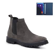 Bota Chelsea Masculina Conforto Resistente Com Carteira 3005