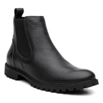 Bota Chelsea Masculina Couro Botina Elástico Resistente