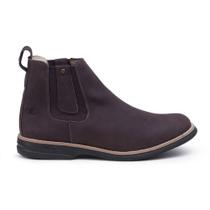 Bota Chelsea Masculina Couro Cano Curto Elástico Confortável Bota Chelsea Masculina Couro Cano Curto Elástico Confortável