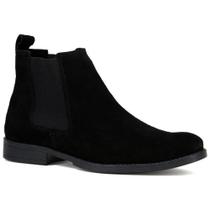 Bota Chelsea Masculina Couro Conforto Casual Macia Camurça