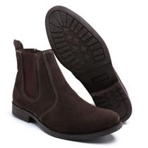 Bota Chelsea Masculina Couro Legítimo Boots Botina Leve Macia