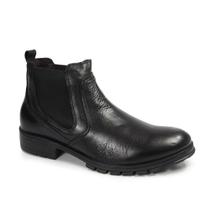 Bota Chelsea Masculina Couro Rocker Elástico