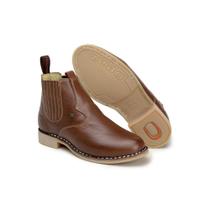 Bota Chelsea Masculina Couro Solado Borracha Conforto