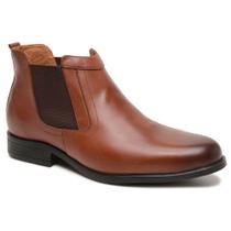 Bota Chelsea Masculina em Couro Legítimo + Elástico Lateral para Ajuste + Palmilha Espumada 40020 Bota Chelsea Masculina em Couro Legítimo + Elástico Lateral para Ajuste + Palmilha Espumada 40020
