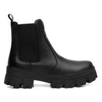 Bota Chelsea Solado Tratorado Coturno Feminino Cano Médio Estilo Outono Inverno 25 Bota Chelsea Solado Tratorado Coturno Feminino Cano Médio Estilo Outono Inverno 25