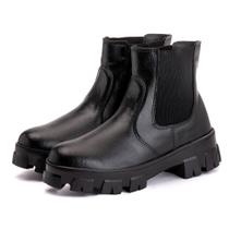 Bota Chelsea Tratorada Feminina Cano Curto Confortavel Bota Chelsea Tratorada Feminina Cano Curto Confortavel