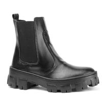 Bota Chelsea Tratorada Feminina Coturno Blogueiras Moda