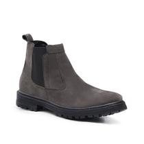 Bota chelsea tratorada masculina cinza (rato)