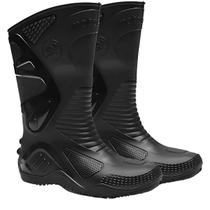 Bota chuva borr impermeavel masculino bracol luxo motosafe-39 solado preto