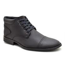 Bota Classica Coturno Masculino Casual Cheroke Legitimo Confortavel cor Preto