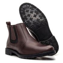 Bota Classica Luxo 100% Couro Botina Peão REF: 3001