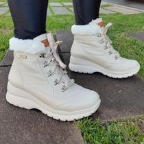 Bota Com lã El Quique Off White Forrada com Lã