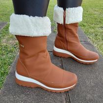 Bota Com lã Ushuaia Nobuck Whisky Forrada com Lã Bota Com lã Ushuaia Nobuck Whisky Forrada com Lã