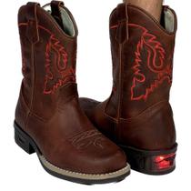 Bota Com Pisca Pisca Infantil Country Oklahoma