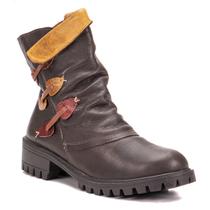 Bota Com Solado de Borracha Plume Cafe/Atlantic Amarelo/Atlantic Laranja/Atlantic Vermelho