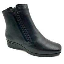 Bota Comfort Plus Couro Cano Baixo Preta 20229 Bota Comfort Plus Couro Cano Baixo Preta 20229