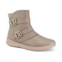 Bota Comfortflex 2391302-1 Cano Curto Coturno Feminino