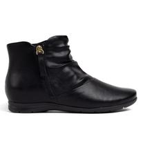 Bota Comfortflex 2491302 Cano Curto Salto Baixo Anabela Leve