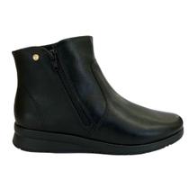 Bota ComfortFlex 2592303 Feminino Preto cano curto Bota ComfortFlex 2592303 Feminino Preto cano curto