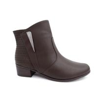 Bota comfortflex cano baixo 23-86302 (02) - marrom cafe