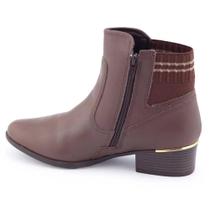 Bota Comfortflex Cano Curto Feminina Ref:69301 Bota Comfortflex Cano Curto Feminina Ref:69301
