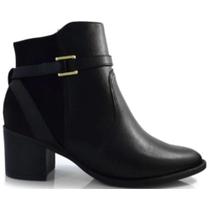 Bota comfortflex cano curto ref: 92304 feminino