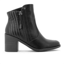 Bota Comfortflex Cano Médio Zíper Feminina