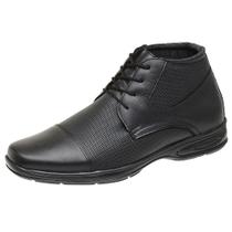Bota Conforto Masculina Social Em Couro Com Cadarço San Lorenzo 5061