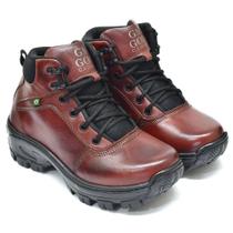 Bota Coturno 100%Couro com C.A bico PVC REF 01 PINHÃO Bota Coturno 100%Couro com C.A bico PVC REF 01 PINHÃO