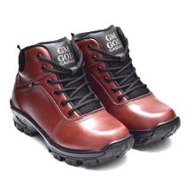 Bota Coturno 100%Couro com C.A bico PVC REF 01 PINHÃO Bota Coturno 100%Couro com C.A bico PVC REF 01 PINHÃO