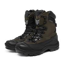 Bota Coturno Acero Tiger Pro Musgo Couro Legítimo Alta Resistência