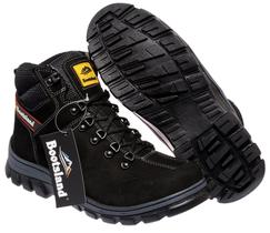 Bota Coturno Adventure Bootsland Masculina Em Couro Trilha!