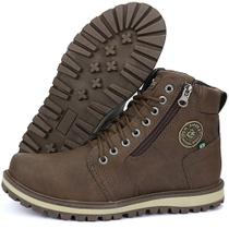 Bota Coturno Adventure Casual Cano Médio com Zíper Lateral