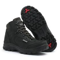 Bota Coturno Adventure Confortável Couro Legítimo